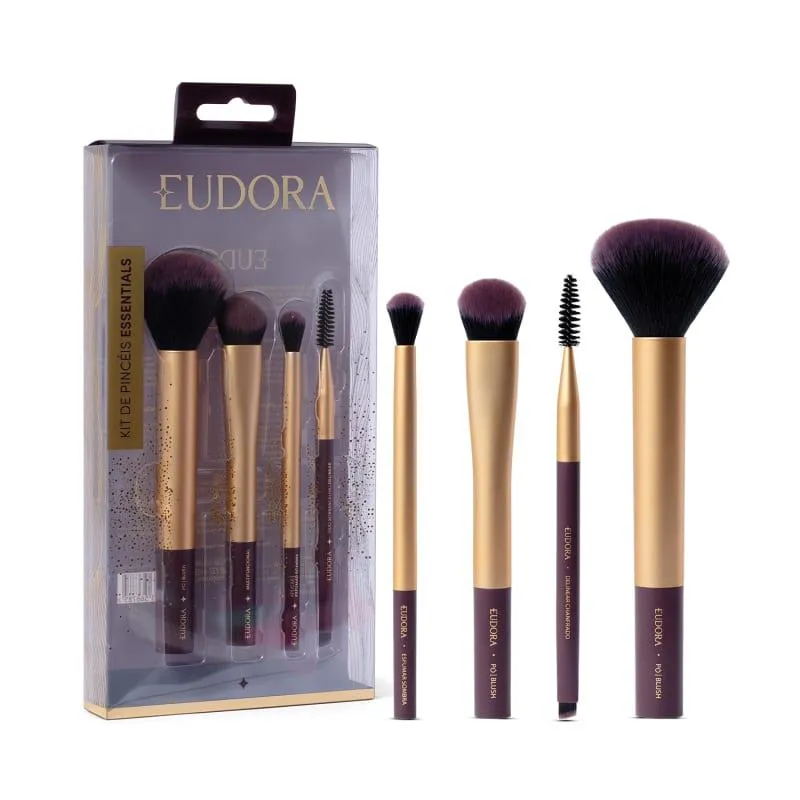 Eudora Kit Pinceis Essentials para Maquiagem