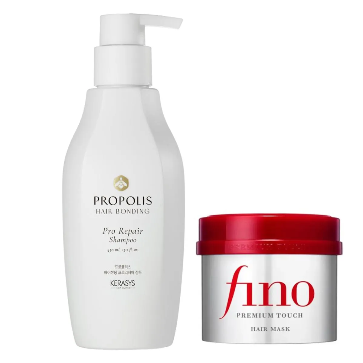 Kerasys & Fino Kit (Shampoo Própolis Pro Repair 450Ml + Máscara Fino 230G)