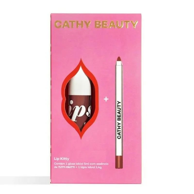Cathy Beauty Kit Labial Lip Kitty Cathy 2 - Rosie