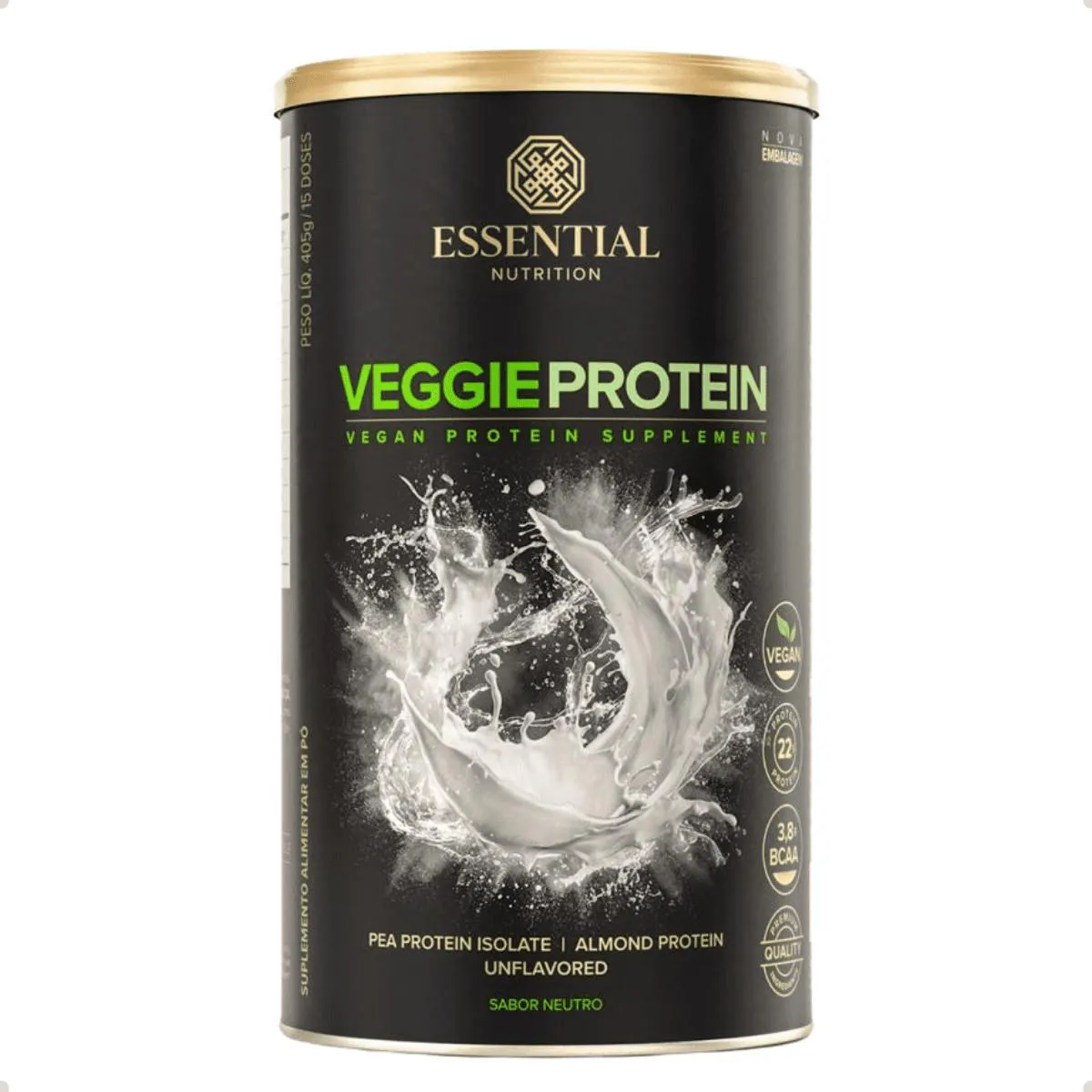 Vegan Protein Veggie Essential Nutrition Natural 405g