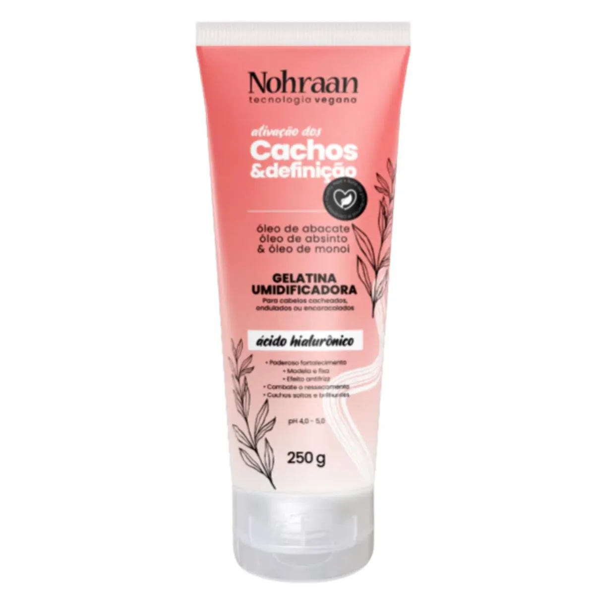 Gelatina Umidificadora Cachos Abacate & Absinto 250G Nohraan