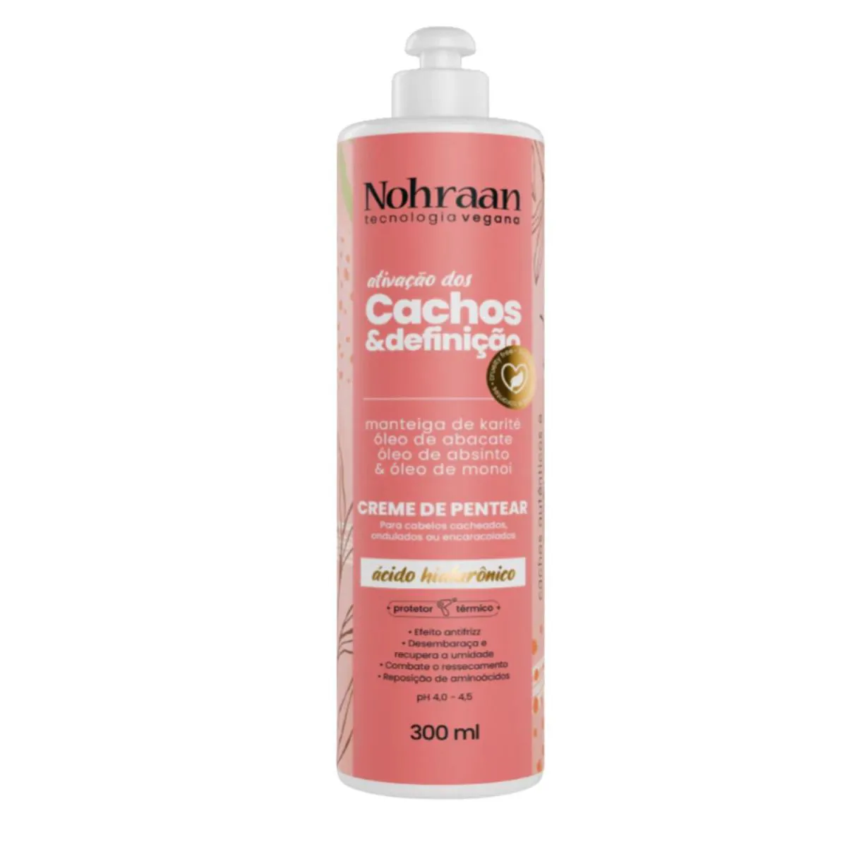 Creme de Pentear Cachos Abacate & Absinto 300Ml Nohraan