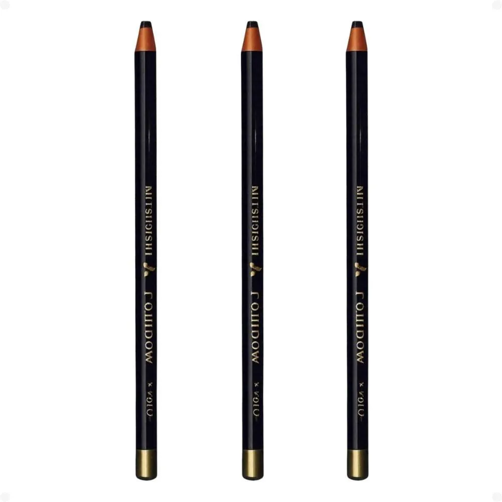 Kit Mitsubishi Rainbow: 3 Lápis Dermatográfico Preto 7610-24