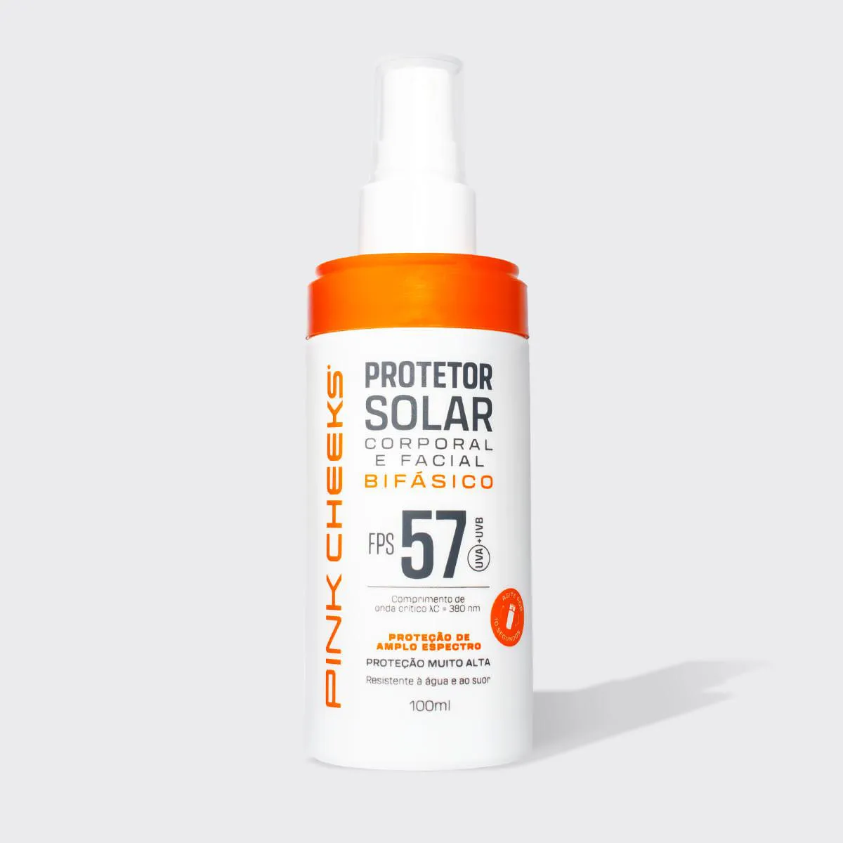 Protetor Solar Corporal Facial Bifasico Fps 57 Fpuva 30 - Pink Cheeks