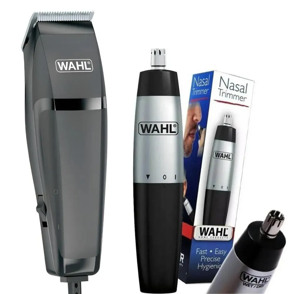 Maquina Wahl Easy Cut Cabelo Barba + Aparador Nasal Trimmer