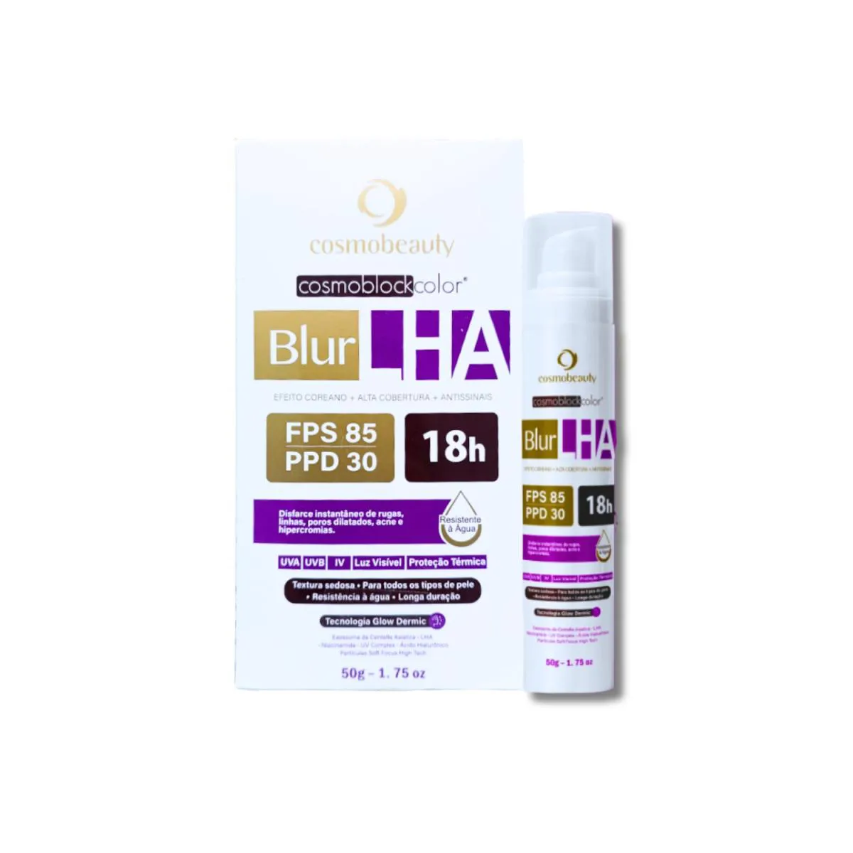 Cosmobeauty Blur Lha Filtro Fps 85 Efeito Pele Coreana 50G Natural