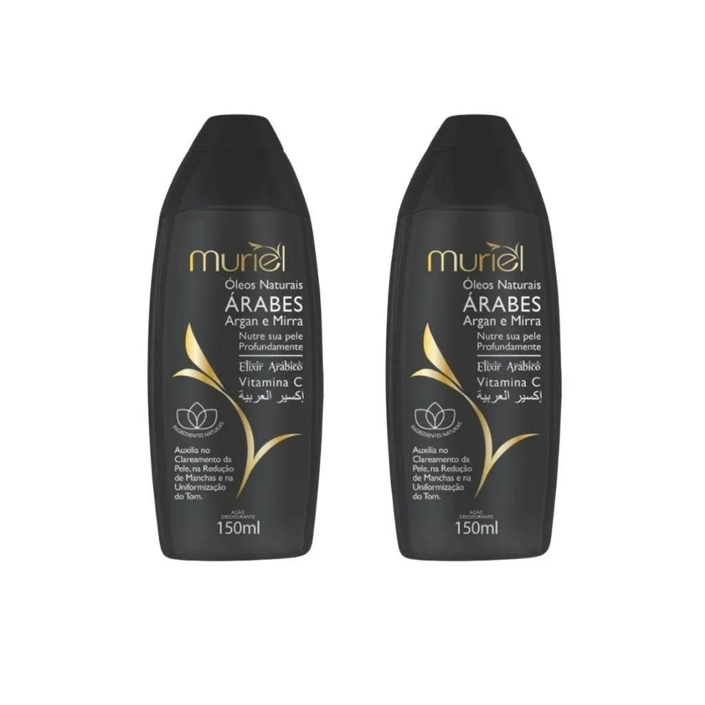 Oleo Corporal Muriel 150Ml Natural Arabe - Kit C/ 2Un