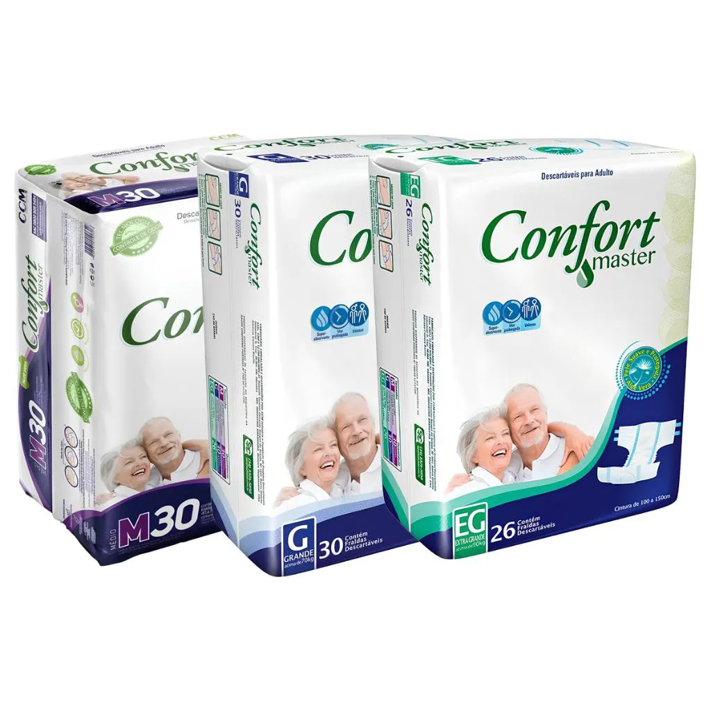 Fralda Confort Master Economica G com 30 Unidades
