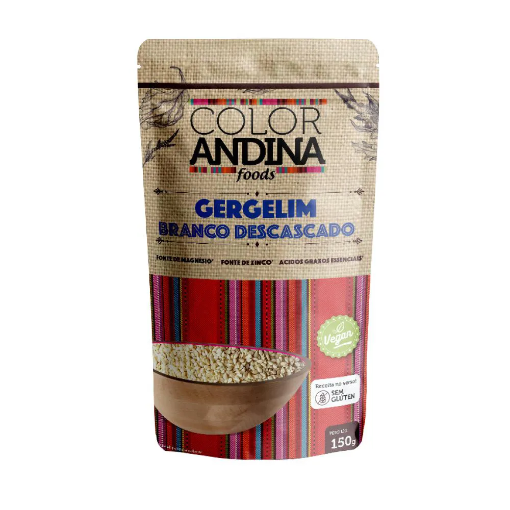 Gergelim Branco Descascado Color Andina 150G