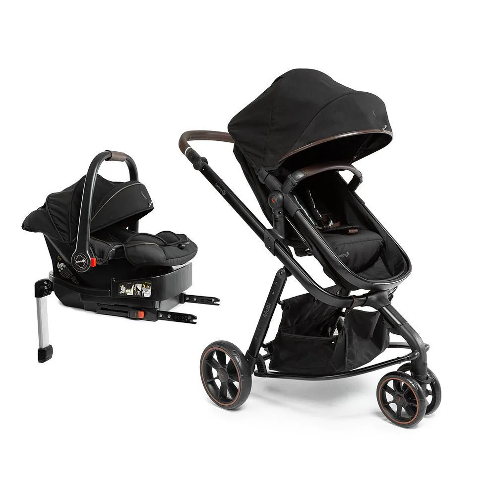 Carrinho com Bebê Conforto Travel System Mobi+ Reserva Isofix Black - Safety 1St