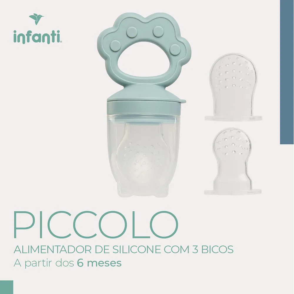 Alimentador de Silicone 3 Bicos Azul - Infanti