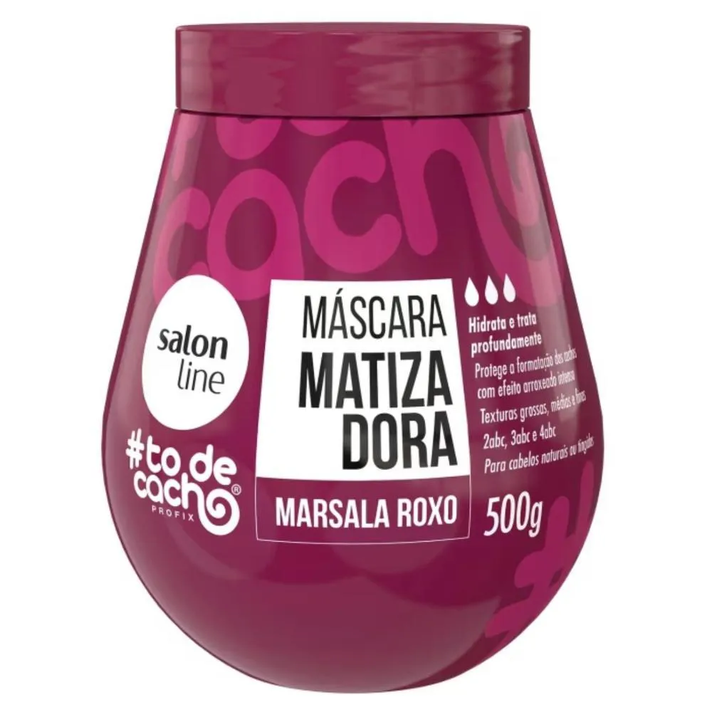 Máscara Matizadora Salon Line Marsala Roxo 500G
