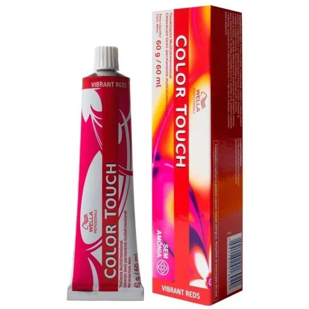 Tonalizante Wella Color Touch 66.45 Loiro Vermelho Acaju 60G