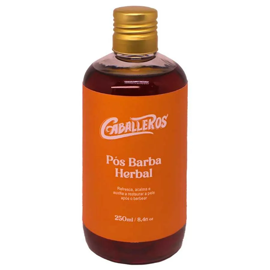 Pós Barba Herbal 250Ml After Shave Refrescante Caballeros