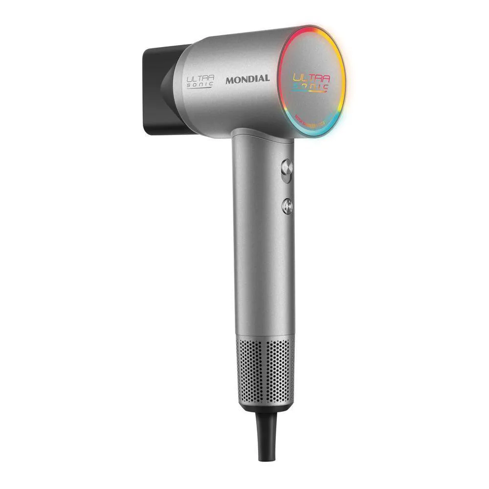 Secador Mondial Ultra Sonic com Led Inteligente Scp-01-Us Bldc Prata 110V