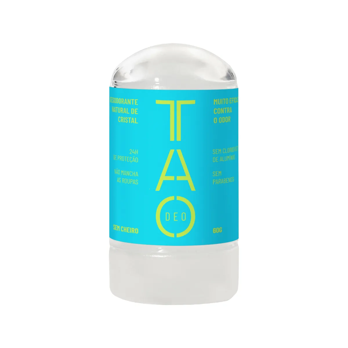 Desodorante Natural TAO Deo Stick Cristal Sem Perfume Azul 60g