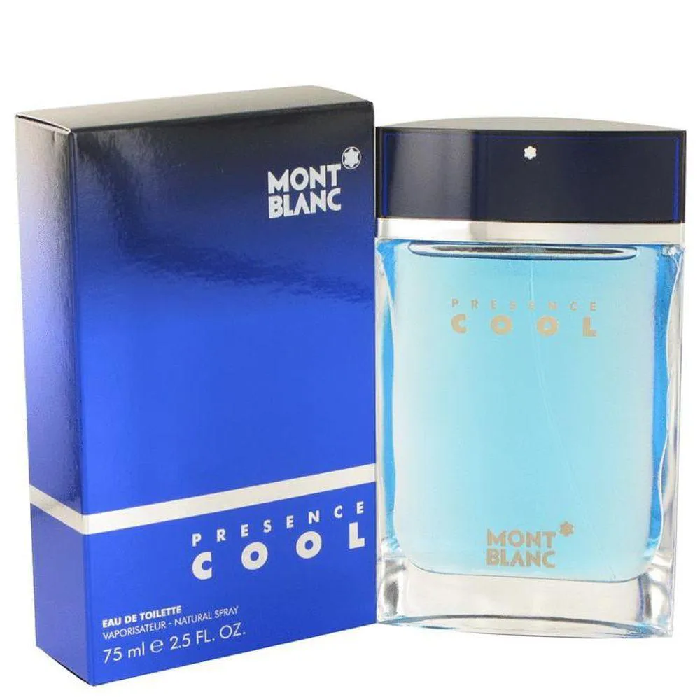 Colônia Masculina Presence Cool Colônia Mont Blanc 75 Ml Eau de Toilette