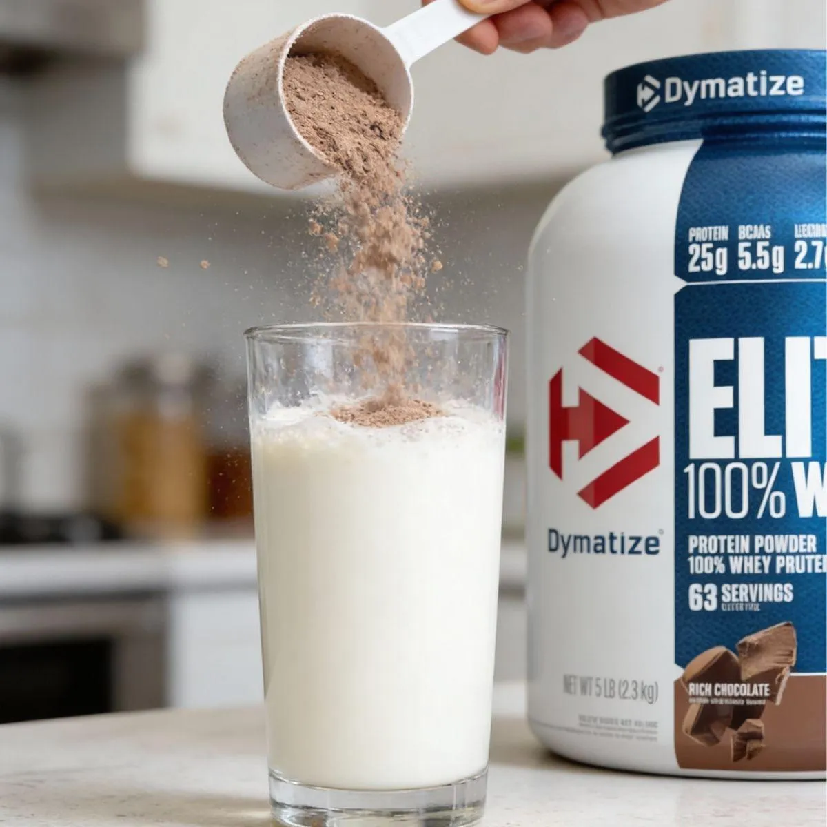Whey Protein Elite 100% Powder 2,3Kg 5Lbs Dymatize Rich Chocolate