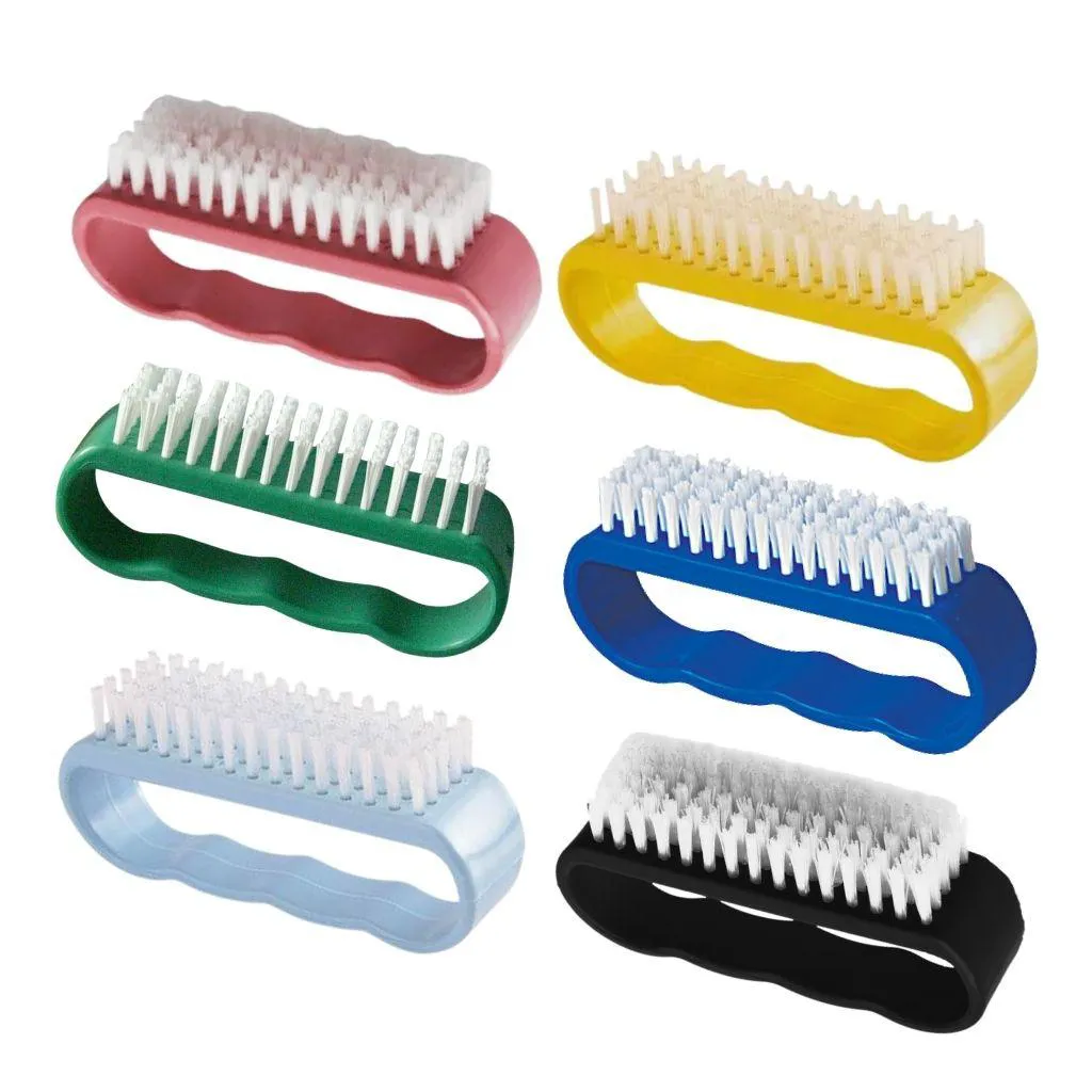 Escova para Unha Ntflex 592 Plastico Cores Sortidas -Kit 6Un