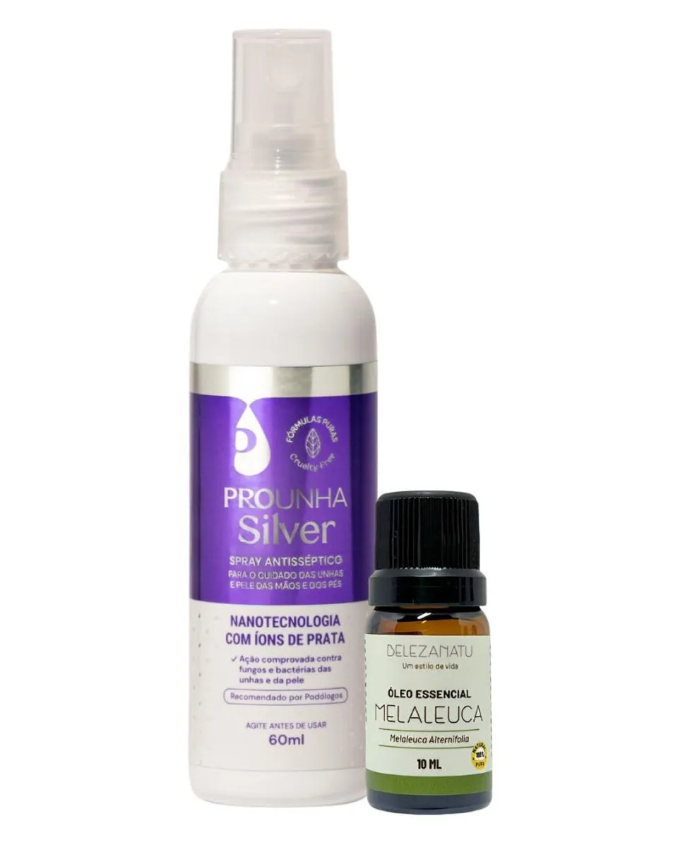 Kit Pro Silver 60Ml e Óleo Essencial Melaleuca Belezanatu - Pro Unha