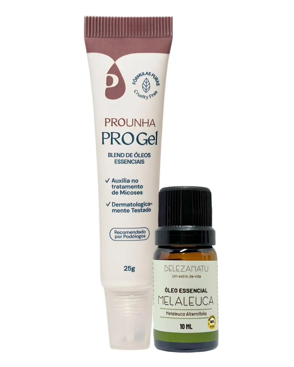 Kit Pro Gel 25Ml e Óleo Essencial Melaleuca Belezanatu - Pro Unha