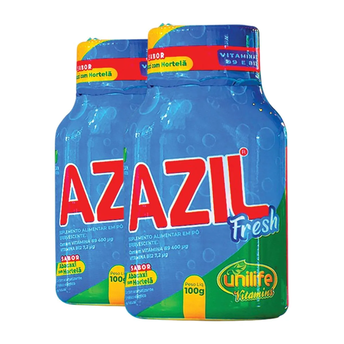 Kit 2 Azil Fresh Unilife Abacaxi e Hortelã 100G