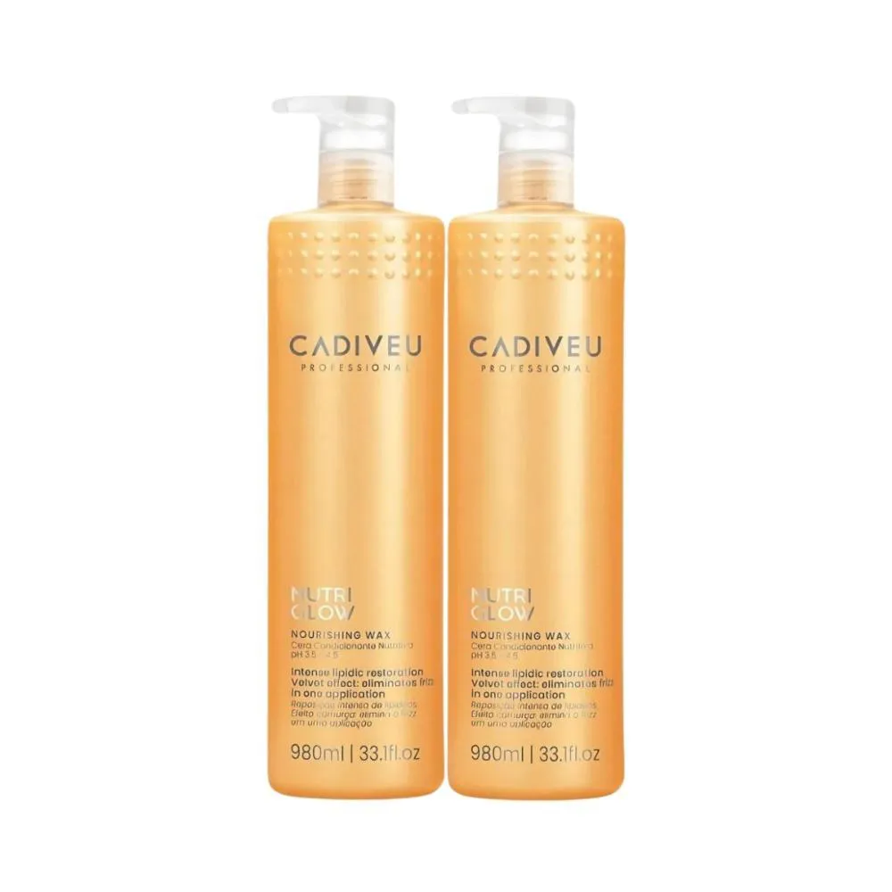 Cadiveu Nutri Glow Nourishing Wax Kit 2 Condicionante 980Ml
