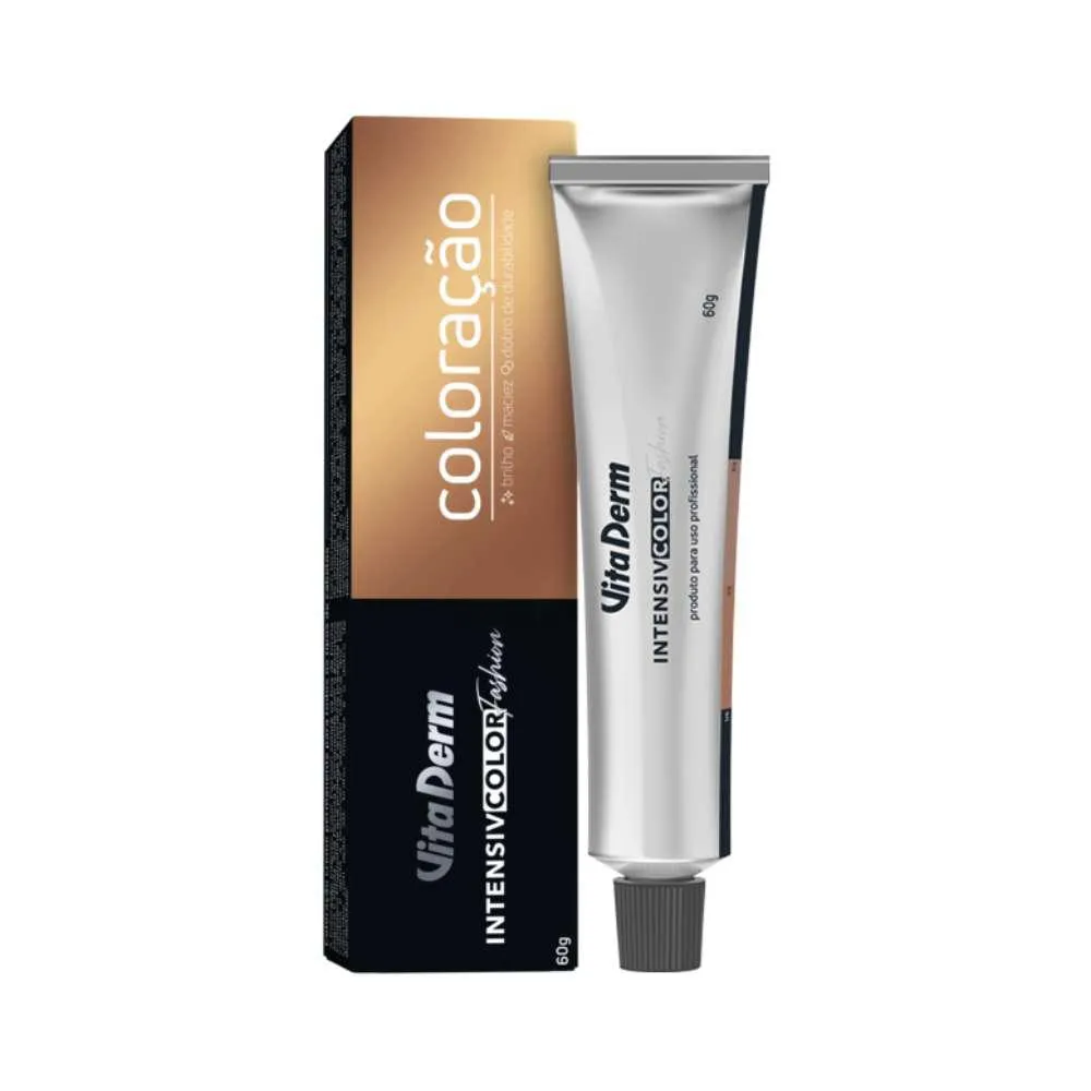 Tintura Vita Derm Intensiv Color Fashion 1.0 Preto 60 G
