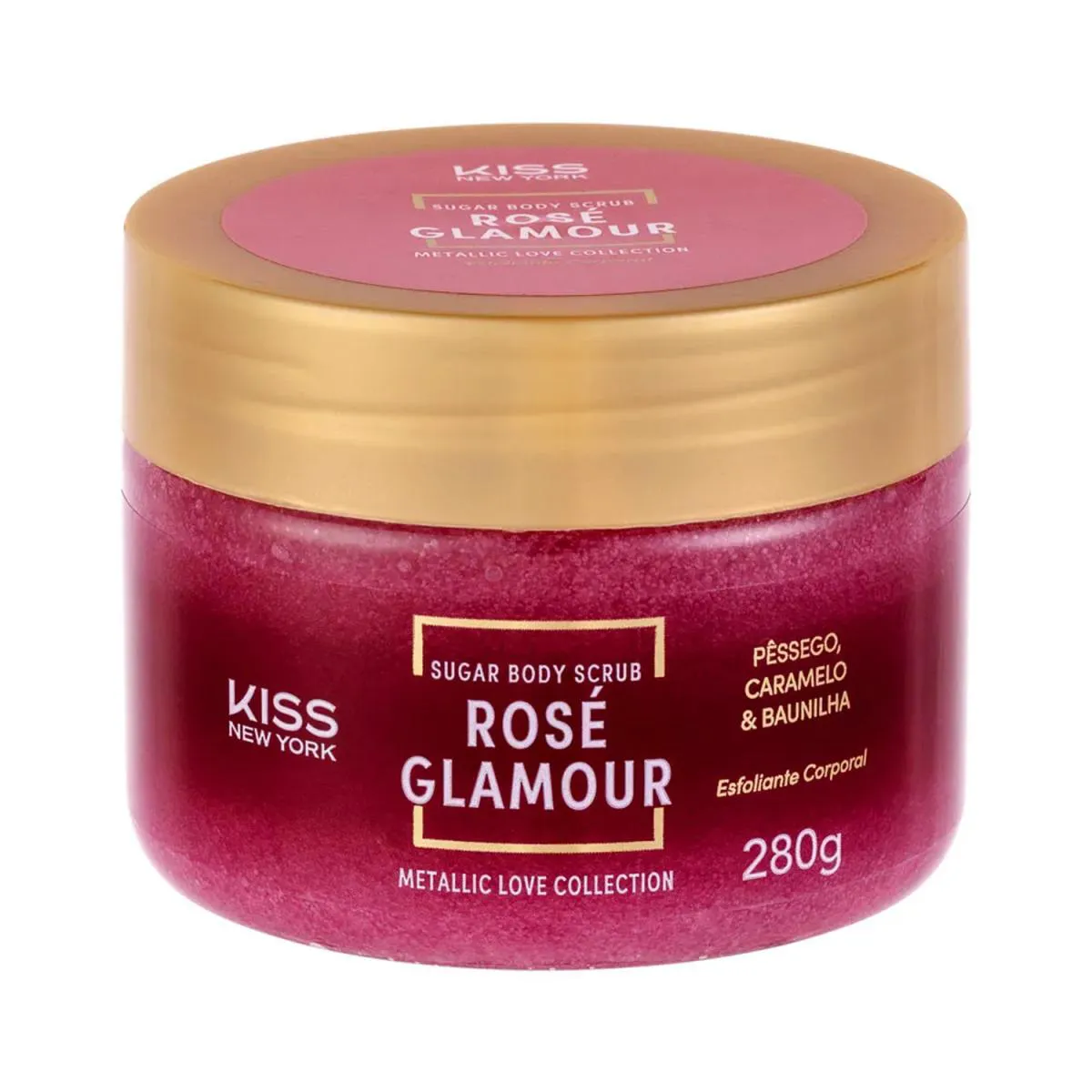 Kiss New York Sugar Body Scrub Rosé Glamour 280G