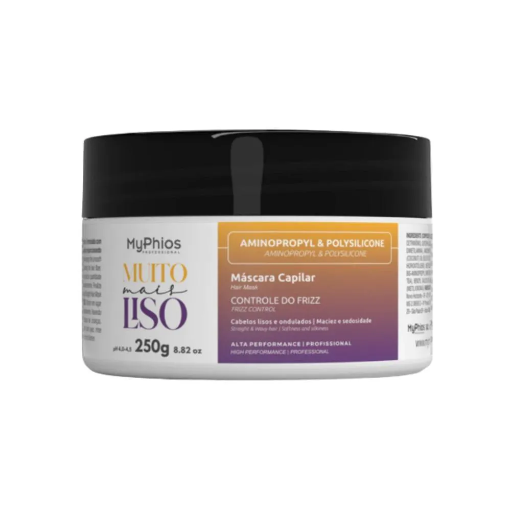 Myphios Mascara Muito Mais Liso Hidrata Controla Frizz 250 G