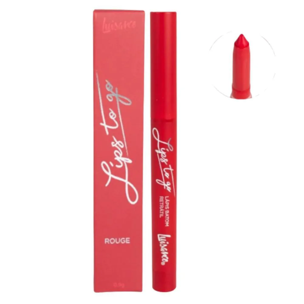 Lápis Batom Retrátil Luisance Lips To Go Rouge Ref.:l7008