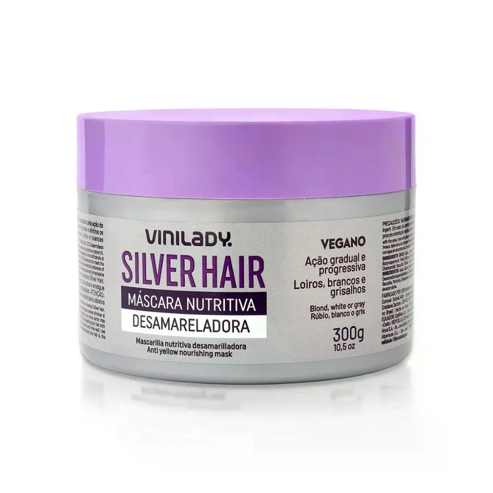 Vinilady Mascara Nutritiva Desamareladora 300G Silverhair