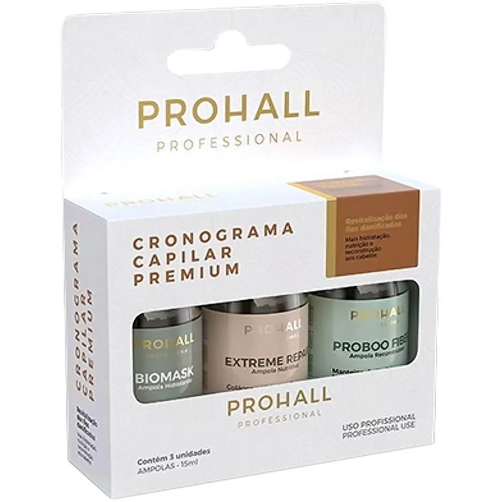 - Kit Cronograma Ampolas de Tratamento Premium Box 3X 15Ml