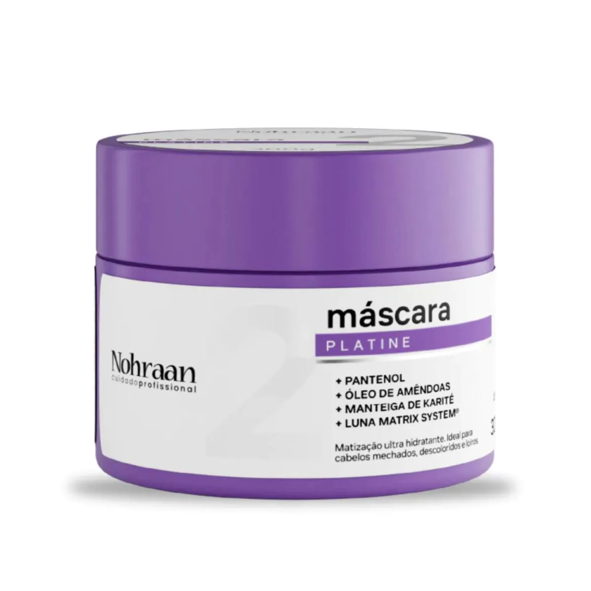 Máscara Capilar Matizadora Nohraan 300G Platine
