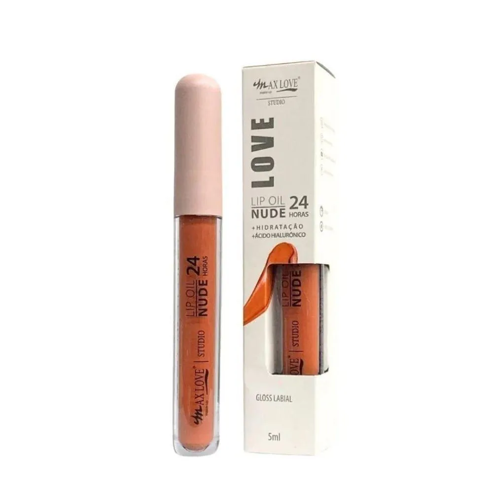 Lip Oil Labial Vegano 24H Nude Cor 803 Max Love