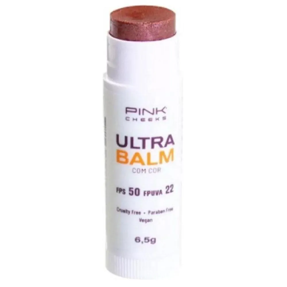 Ultra Balm. Pink Cheeks, Protetor Labial Fpuva22 Be Rose 6,5G