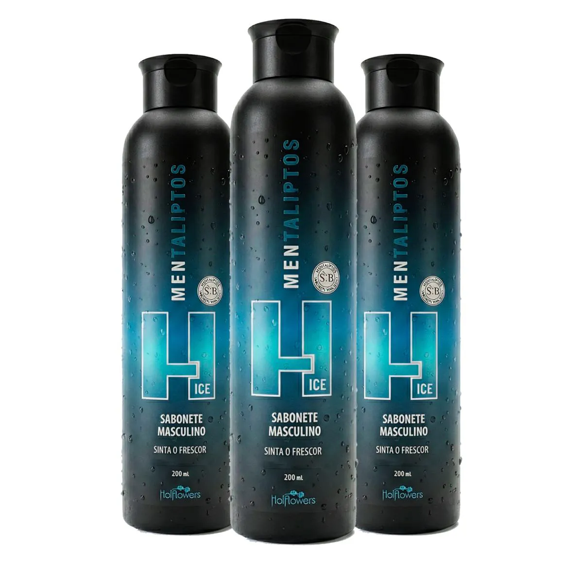 Kit 3 Sabonetes Íntimos Masculinos Mentaliptos Ice 200ml