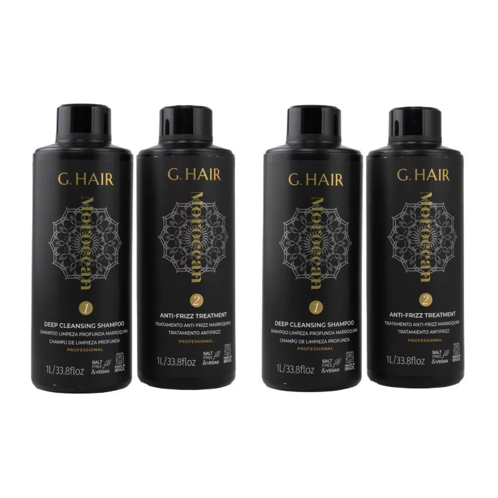 Kit G.hair Escova Progressiva Marroquina 2 (2 X 1 Litro)