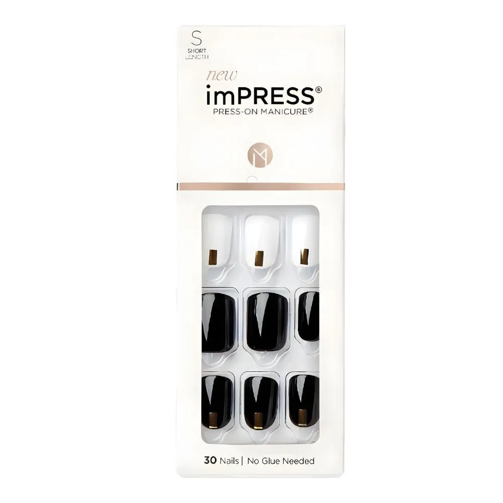 Unhas Postiças Impress Kiss Ny Midnight Drive Kim004