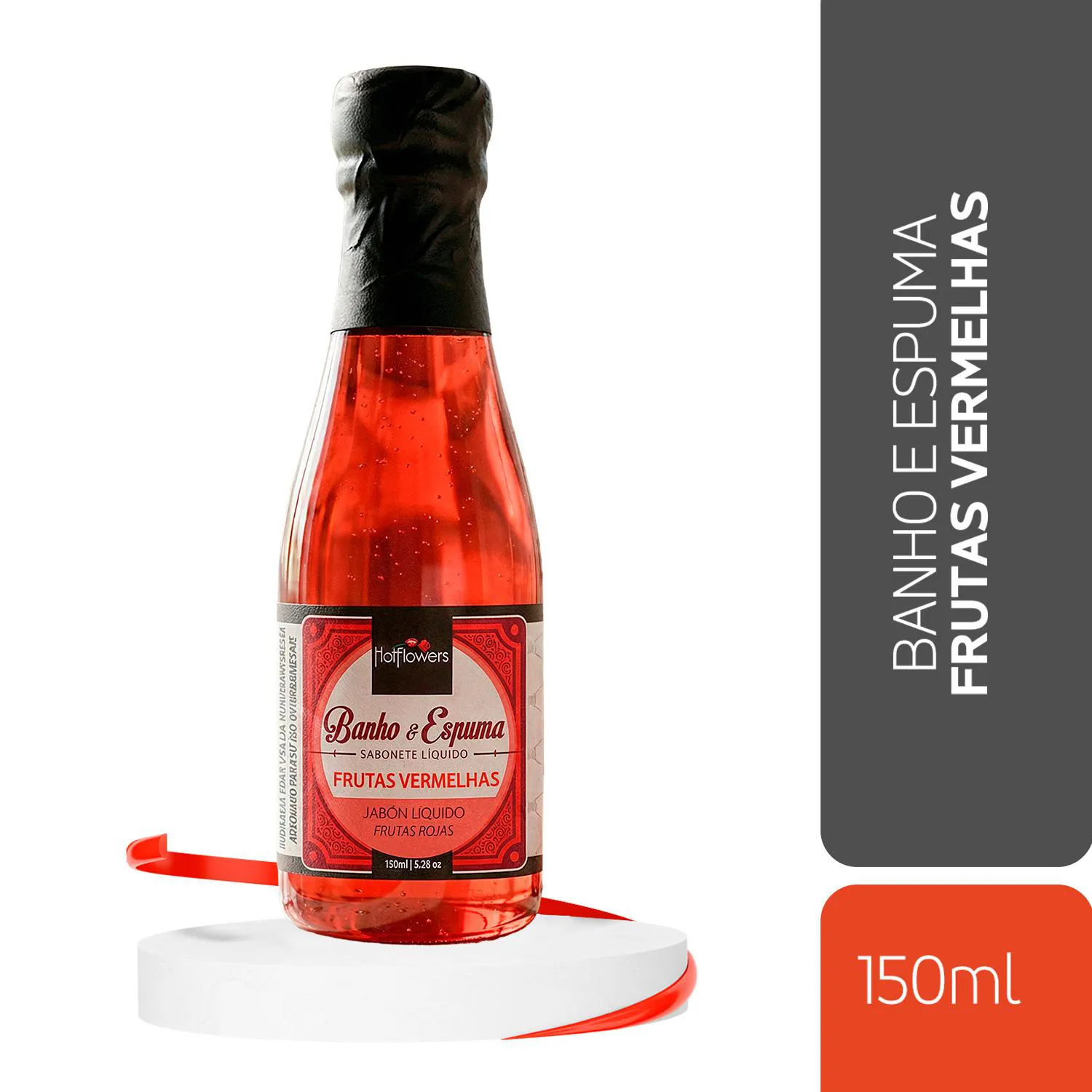 Espuma de Banho para Relaxamento com Aroma Frutas Vermelhas 150ml