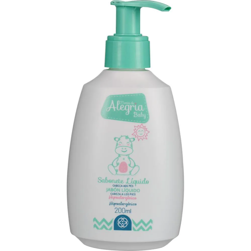Sabonete Líquido Relaxante Baby Mania de Alegria 200Ml