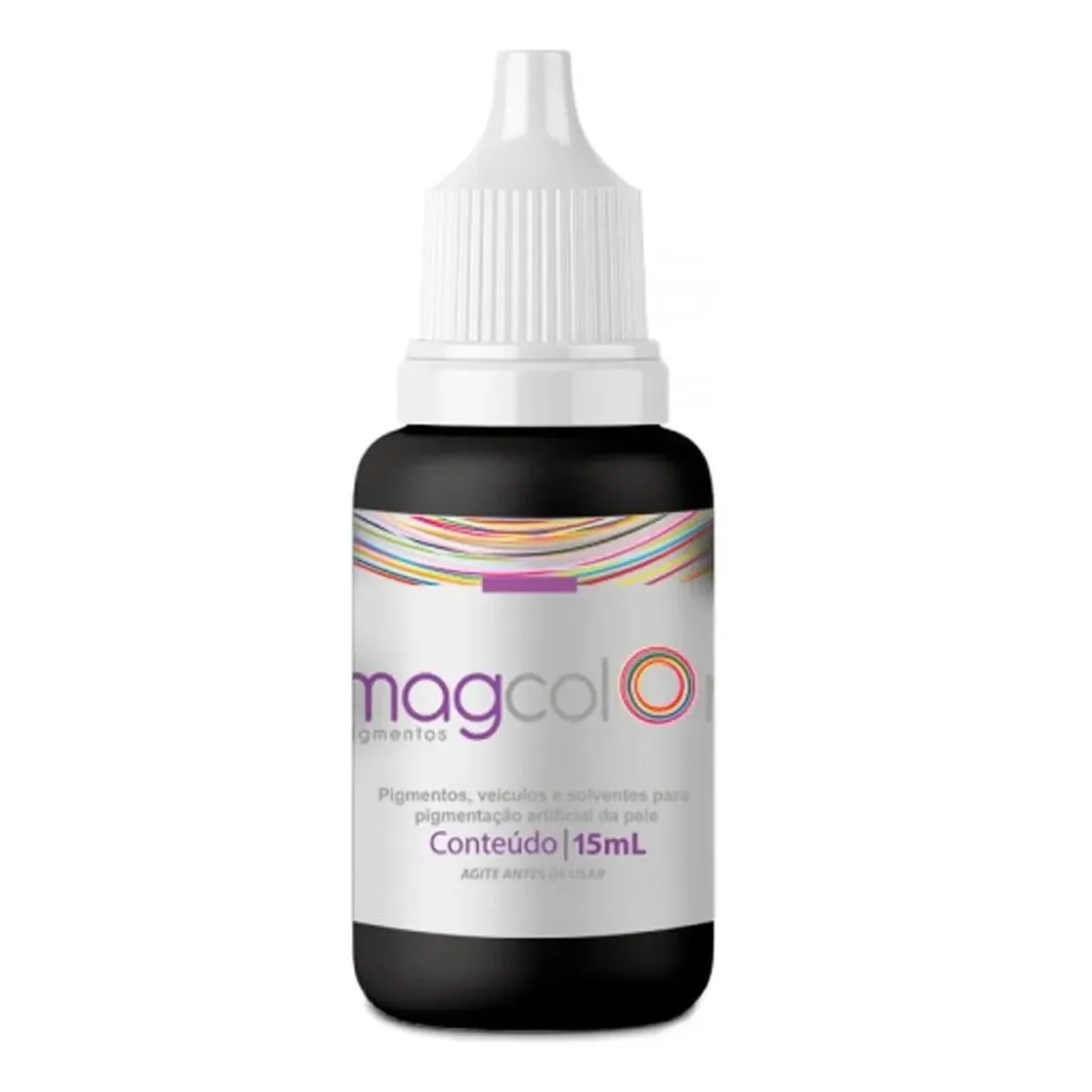 Pigmento Mag Color 15Ml para Micropigmentação - Preto