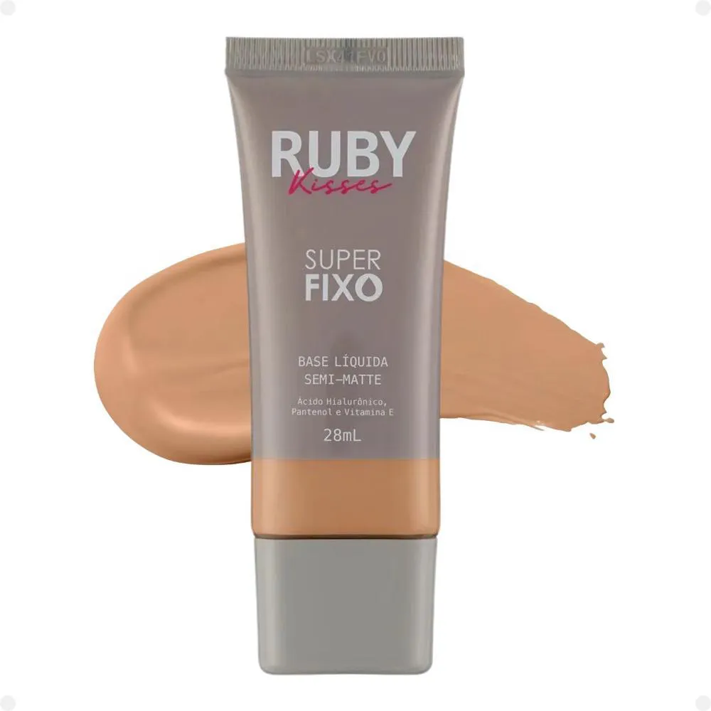 Base Líquida Ruby Kisses Super Fixo Semi-Matte Cor 230 28Ml