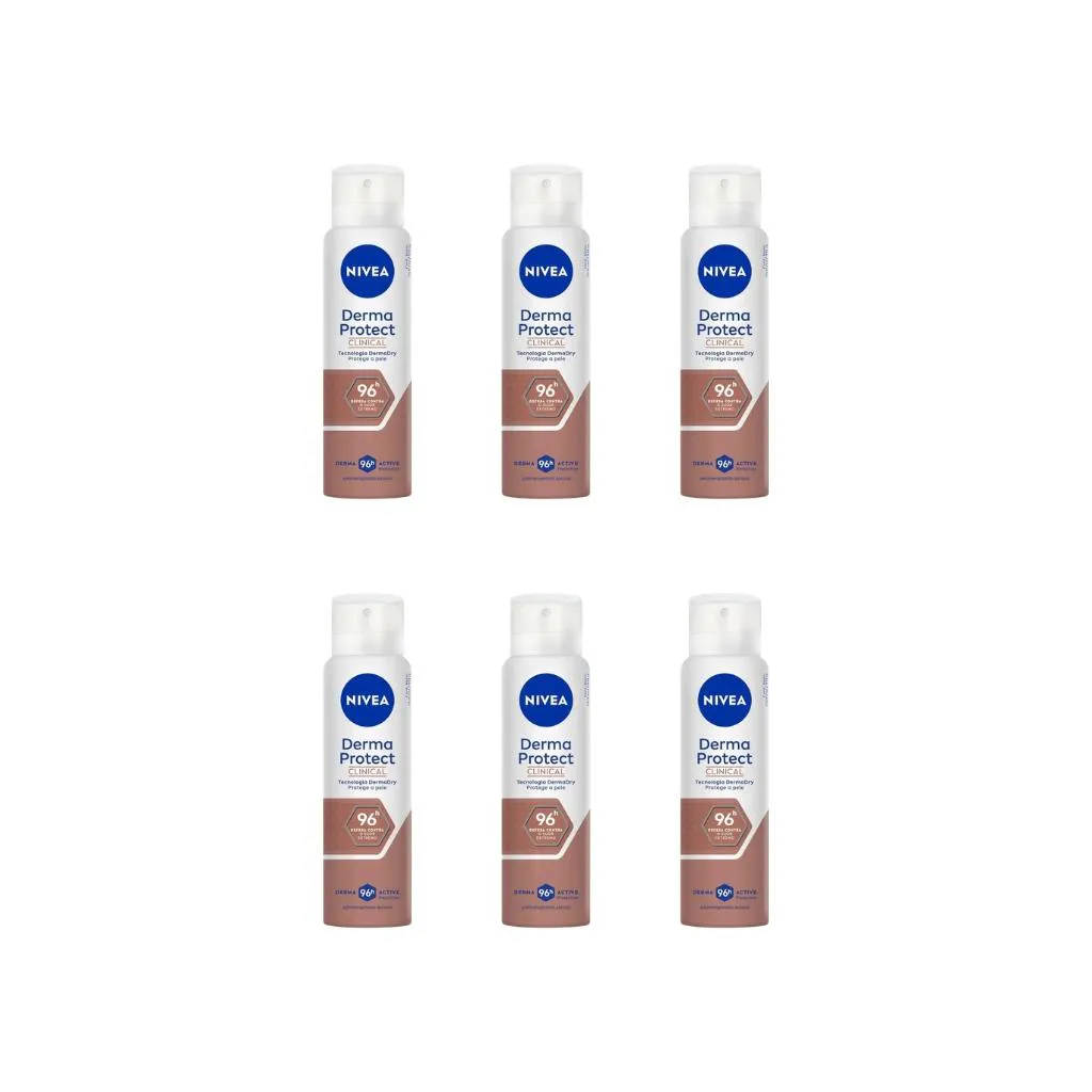 Desodorante Aero Nivea 150Ml Fem Clinical Derma Protect-6Un