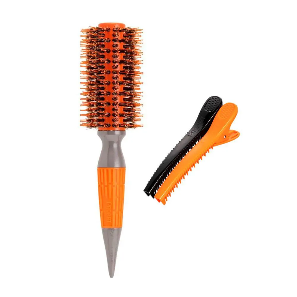 Kit Escova Profissional Elite Pro + Clipe Professional Elite Pro - Proart Laranja 22mm