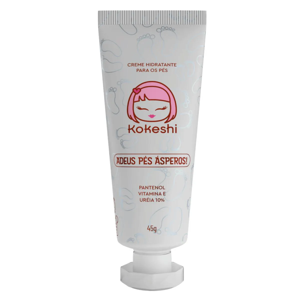 Creme Hidratante para os Pés Kokeshi Alivio de Ressecamento 45G