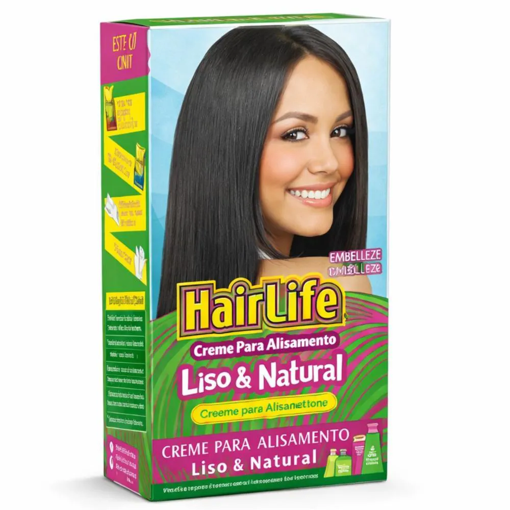 Creme para Alisamento Tioglicolato Embelleze Hairlife Liso e Natural