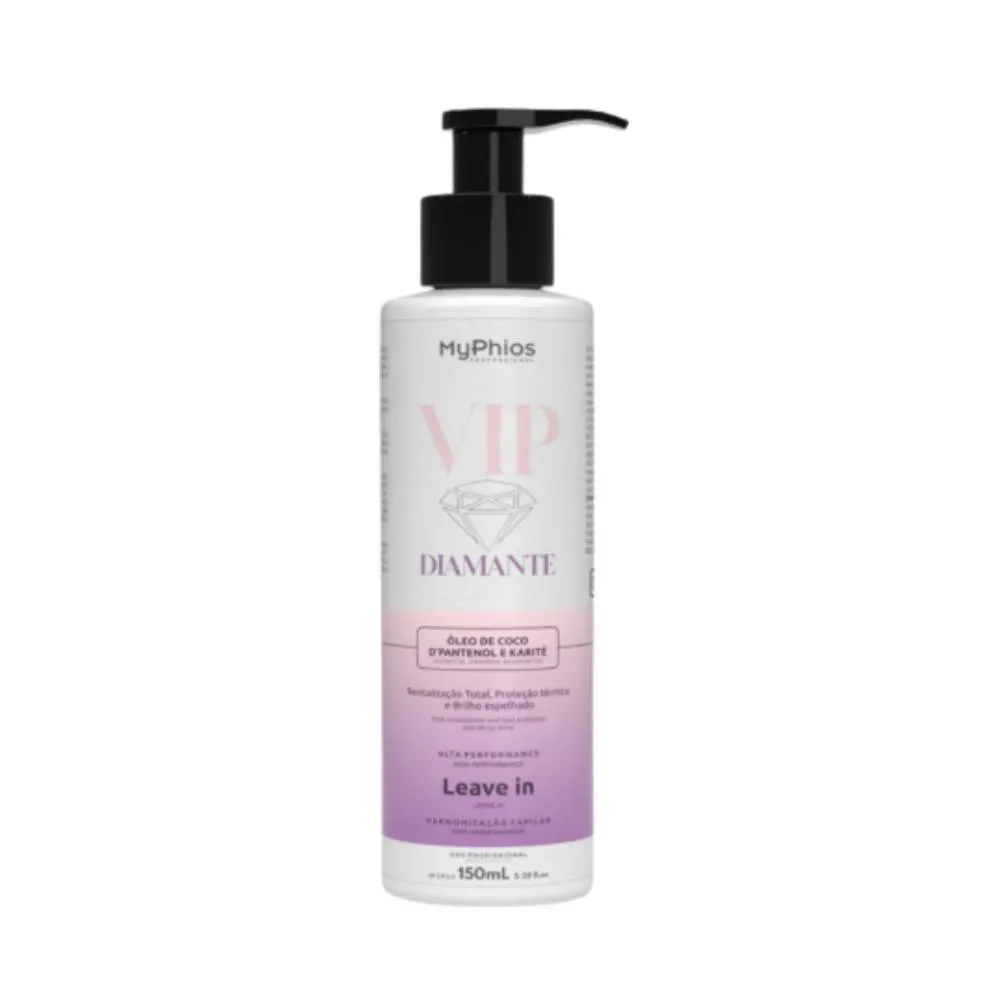 Myphios Finalizador Vip Diamante Leave In Brilho 150 Ml