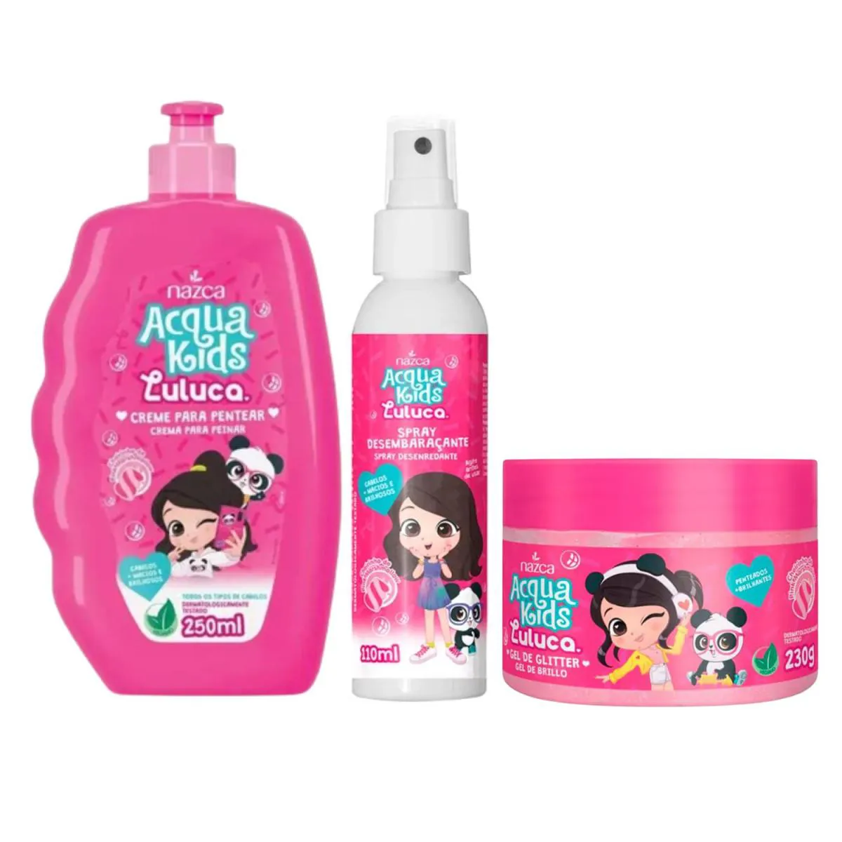 Kit Cuidado Infantil Divertido Acqua Kids Luluca