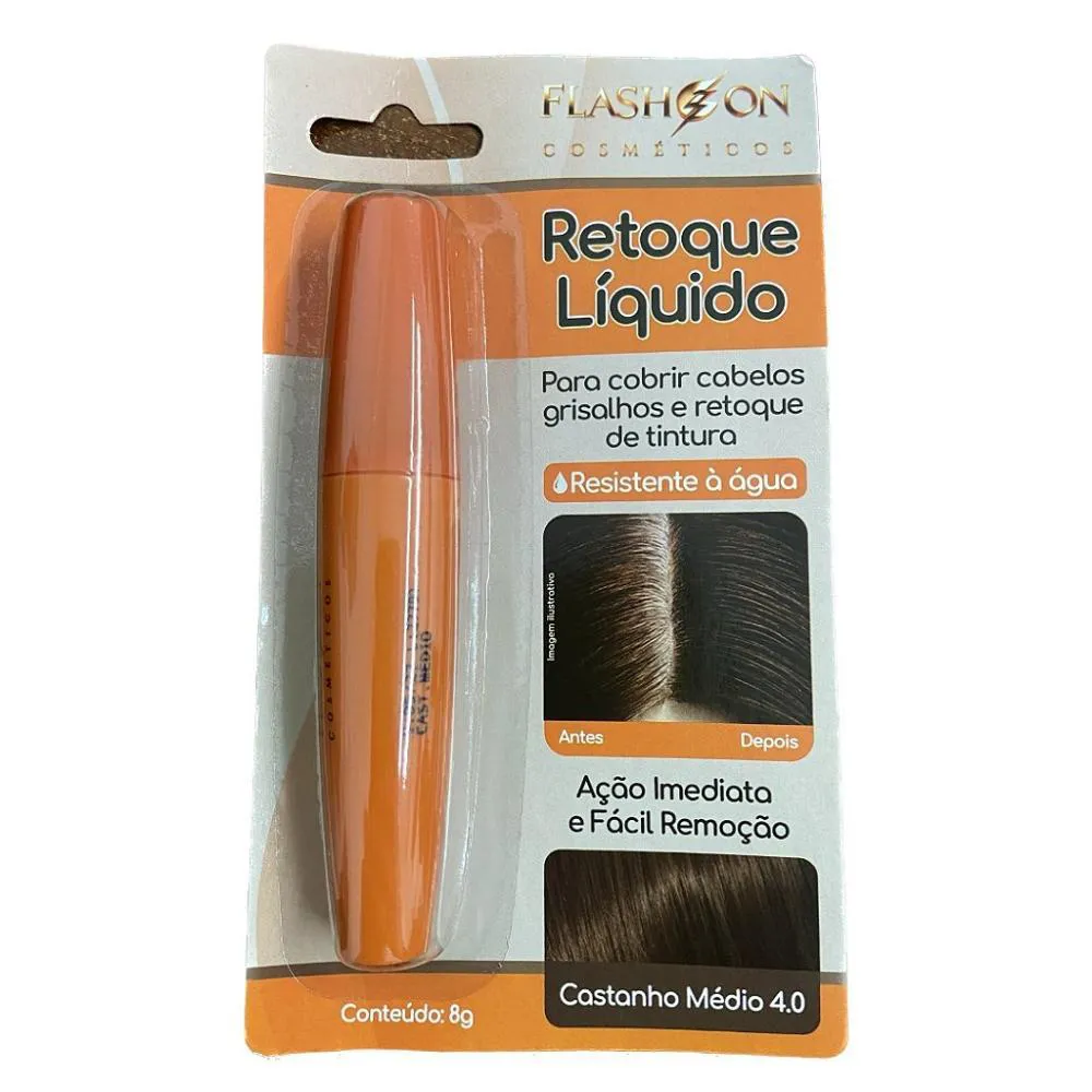 Retoque Liquido Flash On 4.0 Castanho Medio 8G